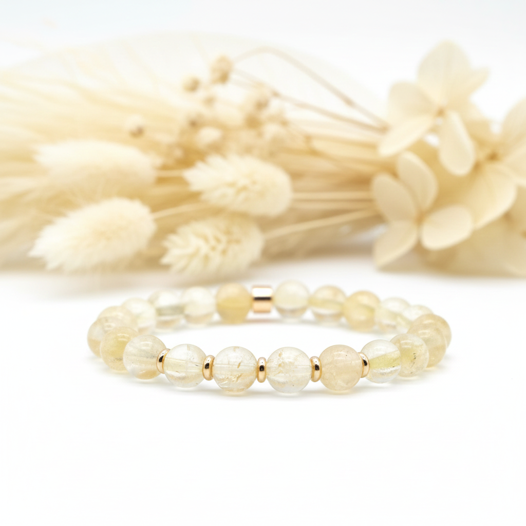 Bracelet en quartz citrine