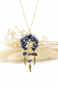 Collier en lapis-lazuli - Arbre de vie