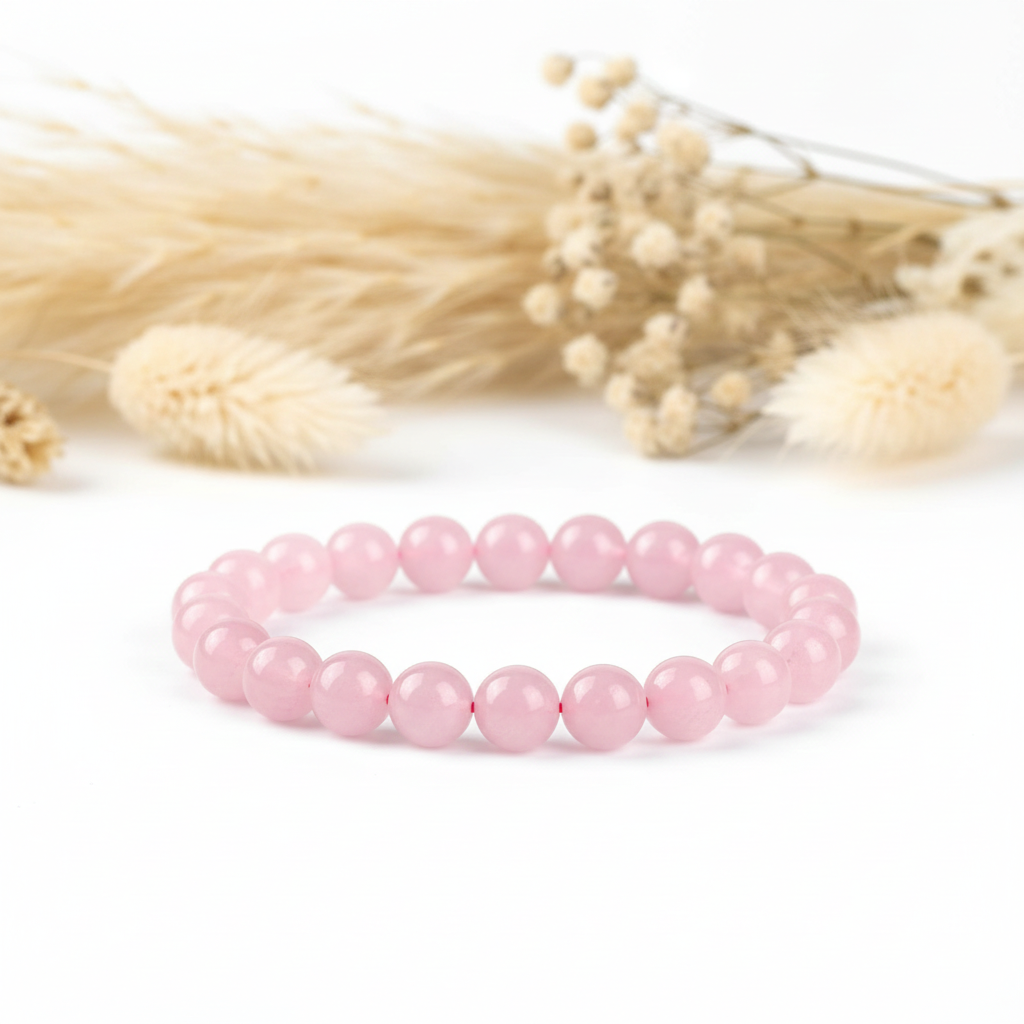 Bracelet Pierre Quartz Rose