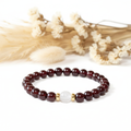 Bracelet Pierre Grenat et Sélénite