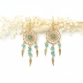 Boucles d'oreilles Aventurine Verte